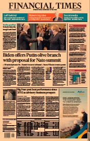 Financial Times () Newspaper Front Page for 9 December 2021