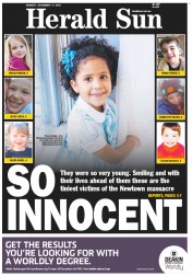 Herald Sun (Australia) Newspaper Front Page for 17 December 2012