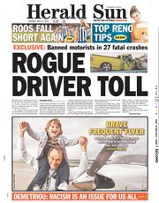 Herald Sun (Australia) Newspaper Front Page for 27 May 2013