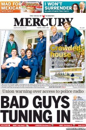 Hobart Mercury (Australia) Newspaper Front Page for 10 June 2013