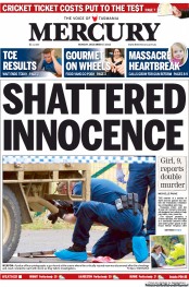 Hobart Mercury (Australia) Newspaper Front Page for 17 December 2012