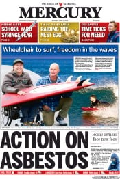 Hobart Mercury (Australia) Newspaper Front Page for 3 June 2013