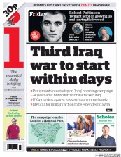 I Newspaper () Newspaper Front Page for 26 September 2014