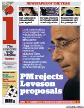 I Newspaper () Newspaper Front Page for 30 November 2012