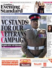 London Evening Standard () Newspaper Front Page for 10 December 2014