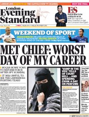 London Evening Standard () Newspaper Front Page for 10 March 2014