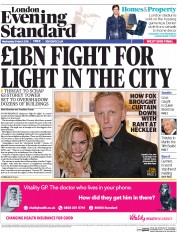 London Evening Standard () Newspaper Front Page for 10 March 2016