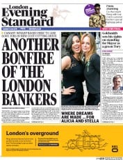 London Evening Standard () Newspaper Front Page for 10 June 2015