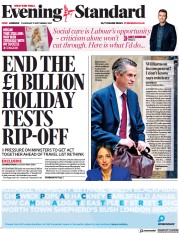 London Evening Standard () Newspaper Front Page for 10 September 2021