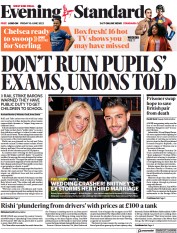 London Evening Standard () Newspaper Front Page for 11 June 2022