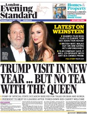 London Evening Standard () Newspaper Front Page for 12 October 2017