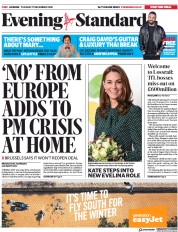 London Evening Standard () Newspaper Front Page for 12 December 2018