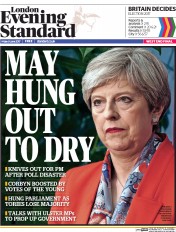 London Evening Standard () Newspaper Front Page for 12 June 2017