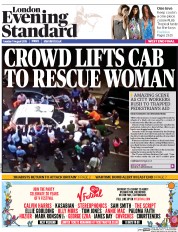London Evening Standard () Newspaper Front Page for 12 August 2015