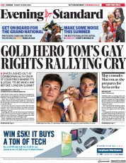London Evening Standard () Newspaper Front Page for 14 April 2018