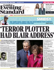 London Evening Standard () Newspaper Front Page for 15 October 2014