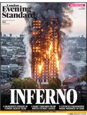 London Evening Standard () Newspaper Front Page for 15 June 2017