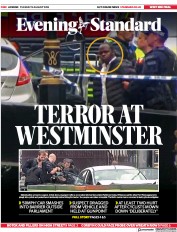 London Evening Standard () Newspaper Front Page for 15 August 2018