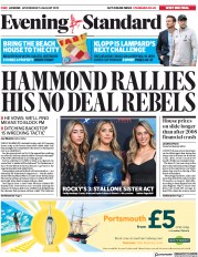 London Evening Standard () Newspaper Front Page for 15 August 2019