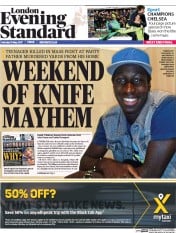 London Evening Standard () Newspaper Front Page for 16 May 2017