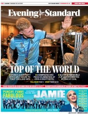 London Evening Standard () Newspaper Front Page for 16 July 2019