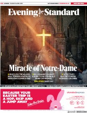 London Evening Standard () Newspaper Front Page for 17 April 2019