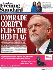 London Evening Standard () Newspaper Front Page for 17 May 2017