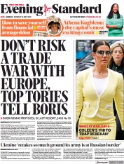 London Evening Standard () Newspaper Front Page for 17 May 2022