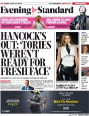 London Evening Standard () Newspaper Front Page for 17 June 2019