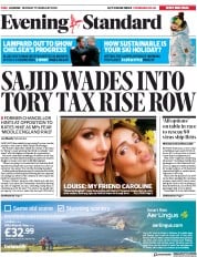 London Evening Standard () Newspaper Front Page for 18 February 2020