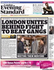 London Evening Standard () Newspaper Front Page for 19 October 2013