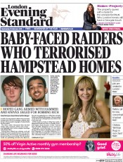 London Evening Standard () Newspaper Front Page for 19 February 2015