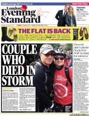 London Evening Standard () Newspaper Front Page for 1 November 2013