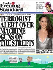 London Evening Standard () Newspaper Front Page for 1 November 2016