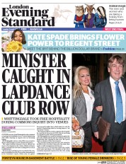 London Evening Standard () Newspaper Front Page for 20 April 2016
