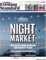 London Evening Standard () Newspaper Front Page for 20 April 2017