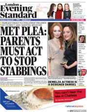 London Evening Standard () Newspaper Front Page for 21 February 2017