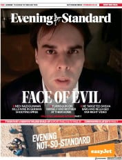 London Evening Standard () Newspaper Front Page for 21 February 2020
