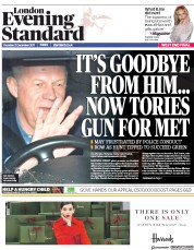 London Evening Standard () Newspaper Front Page for 22 December 2017