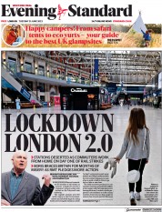 London Evening Standard () Newspaper Front Page for 22 June 2022