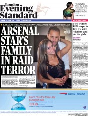 London Evening Standard () Newspaper Front Page for 23 October 2015