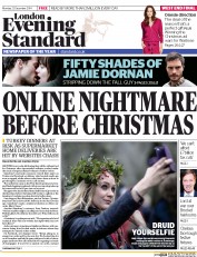 London Evening Standard () Newspaper Front Page for 23 December 2014