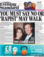 London Evening Standard () Newspaper Front Page for 23 January 2018