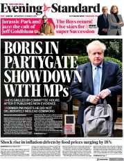 London Evening Standard () Newspaper Front Page for 23 March 2023