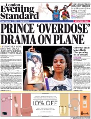 London Evening Standard () Newspaper Front Page for 23 April 2016