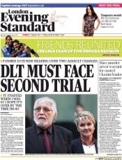 London Evening Standard () Newspaper Front Page for 25 February 2014