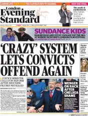 London Evening Standard () Newspaper Front Page for 25 March 2014