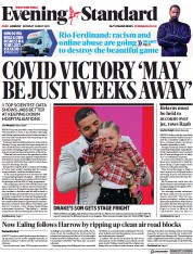 London Evening Standard () Newspaper Front Page for 25 May 2021