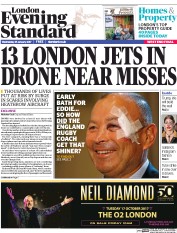 London Evening Standard () Newspaper Front Page for 26 January 2017