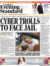 London Evening Standard () Newspaper Front Page for 26 March 2014